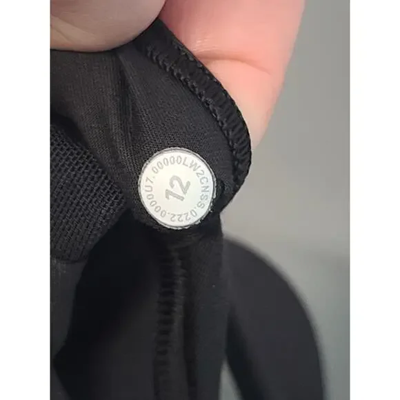 Lululemon Wunder Train Bra Black 12 High Neck Long Line - Picture 3 of 4